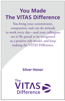 “You Made The VITAS Difference” Honor Lapel Pin - Silver