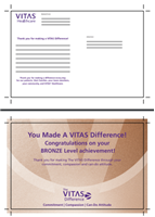 Postcard “You Made The VITAS Difference” - Bronze Award